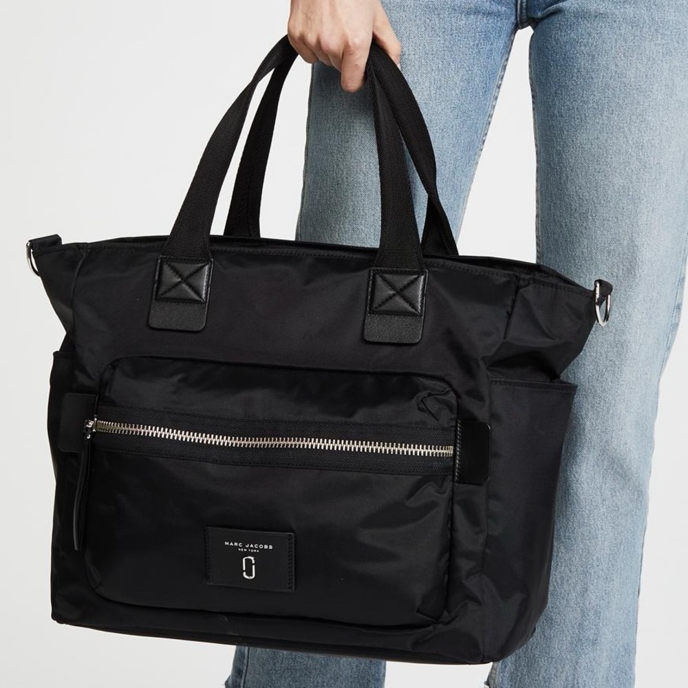 Marc Jacobs Biker Nylon Baby Diaper Bag in Black